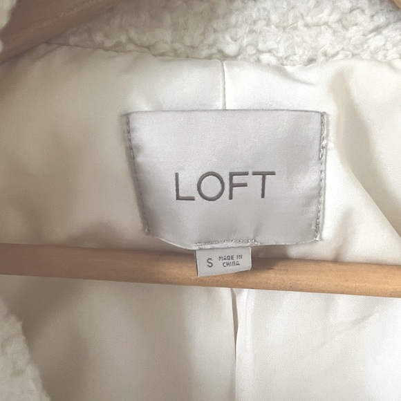 NWOT ~ LOFT Sherpa Coat - Picture 6 of 7